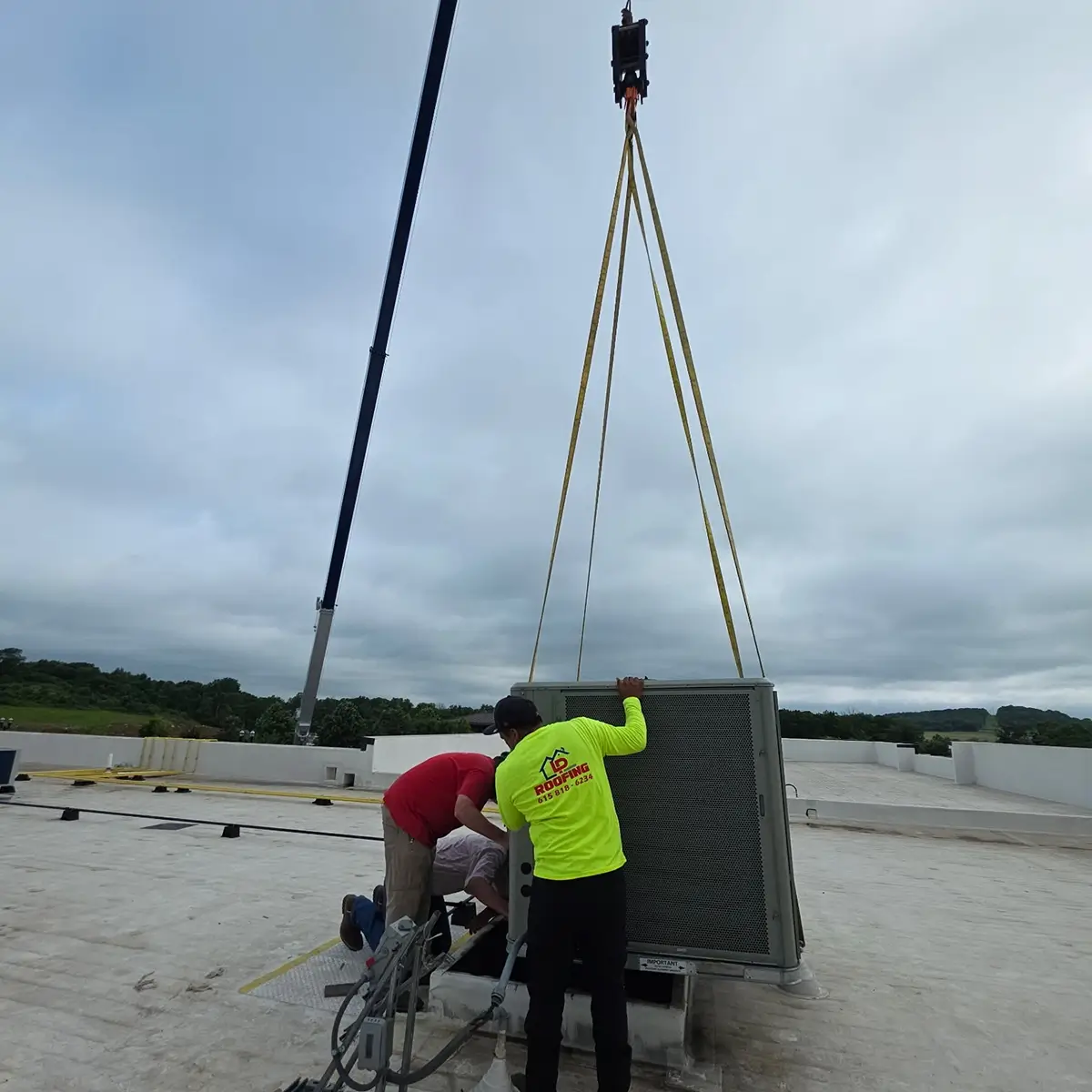 Crane Assisted Rooftop Installations Crane Assisted Rooftop Installations
